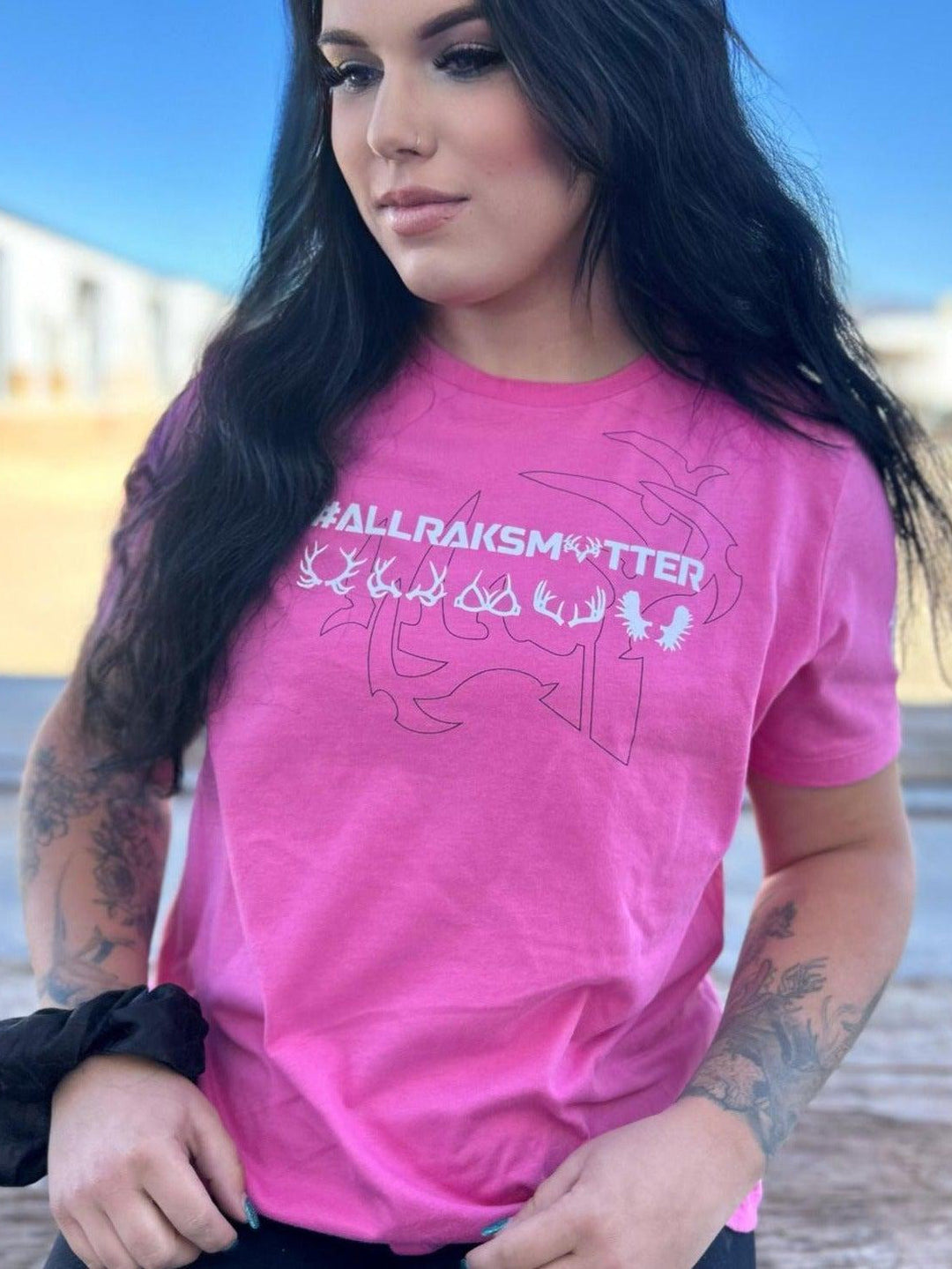 Womens All Raks Matter ™  Boobies Pink