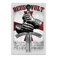 This Deus Vult decal is an iconic representation of the crusaders that invokes the spirit of the warriors of Christ.