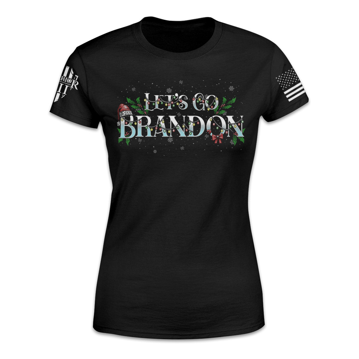 Lets Go Brandon Santa Gun Christmas Unisex T-Shirt - Trends Bedding