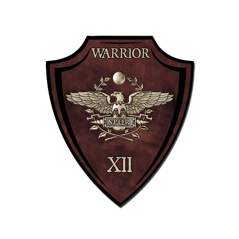 A decal with the  Roman Aquila (Roman eagle) and represents the icon for one of the strongest and most lethal forces to ever walk the earth, the legions of the Roman Empire.
