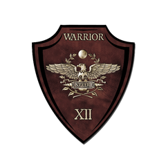 A decal with the  Roman Aquila (Roman eagle) and represents the icon for one of the strongest and most lethal forces to ever walk the earth, the legions of the Roman Empire.
