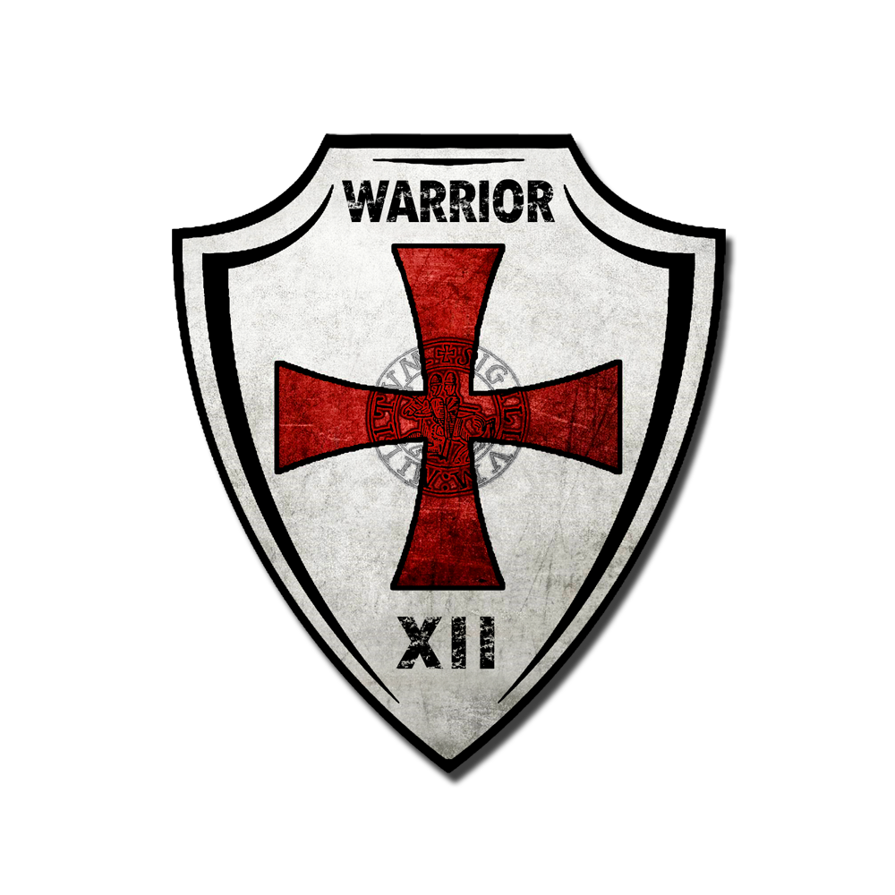 The crest of warriors. A Knights Templar Insignia Crest Decal.