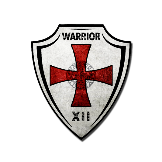 The crest of warriors. A Knights Templar Insignia Crest Decal.