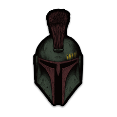 A decal with a spartan helmet.