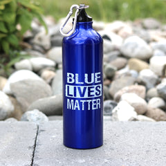 Blue Lives Matter Aluminum Water Bottle